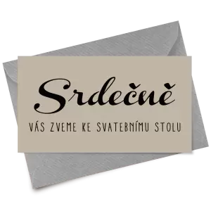 Papírová pozvánka FIONA