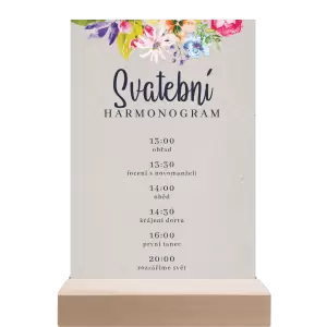 Papírový harmonogram ILONA