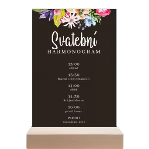 Papírový harmonogram ILONA