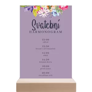 Papírový harmonogram ILONA