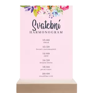 Papírový harmonogram ILONA