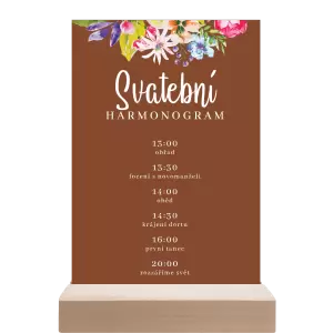 Papírový harmonogram ILONA