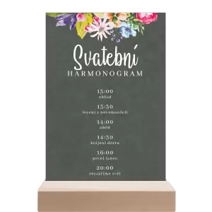 Papírový harmonogram ILONA