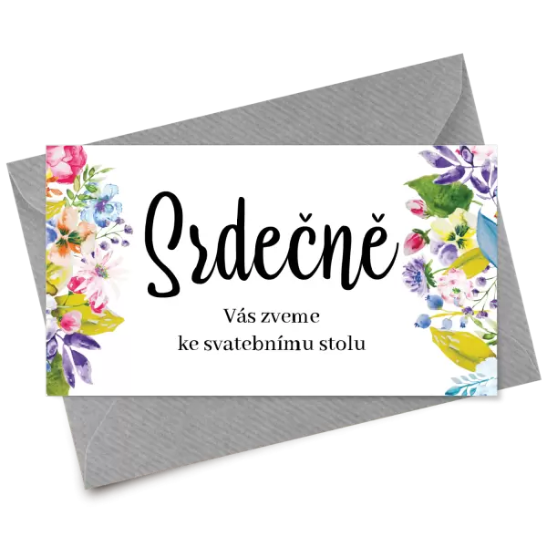 Papírová pozvánka ILONA