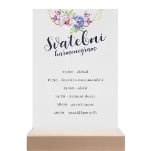 Papírový harmonogram JITKA