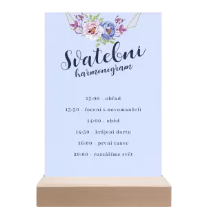 Papírový harmonogram JITKA