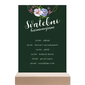 Papírový harmonogram JITKA