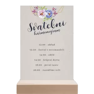 Papírový harmonogram JITKA