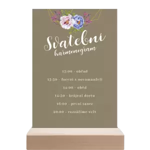 Papírový harmonogram JITKA