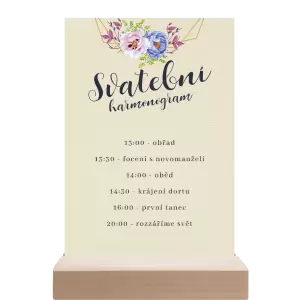 Papírový harmonogram JITKA