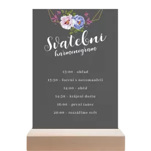 Papírový harmonogram JITKA