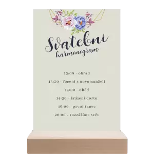 Papírový harmonogram JITKA