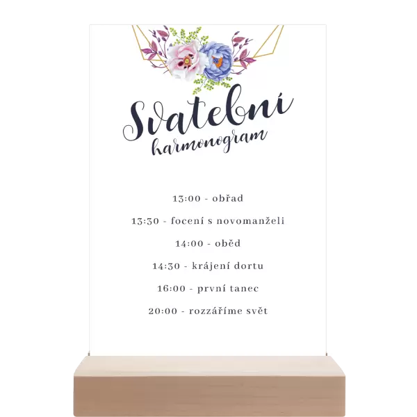 Papírový harmonogram JITKA