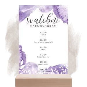 Papírový harmonogram VIOLA