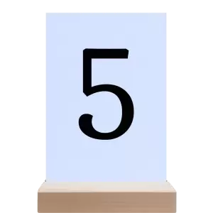 Papírové číslo stolu BEATA