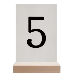 Papírové číslo stolu BEATA