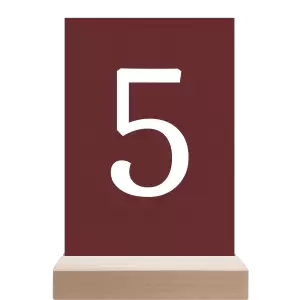 Papírové číslo stolu BEATA