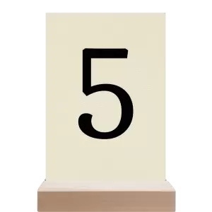 Papírové číslo stolu BEATA