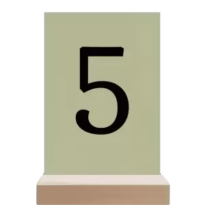 Papírové číslo stolu BEATA