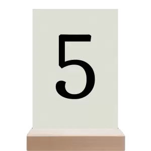 Papírové číslo stolu BEATA