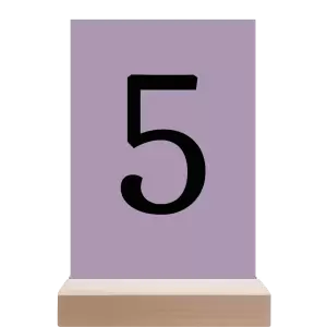 Papírové číslo stolu BEATA