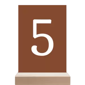 Papírové číslo stolu BEATA