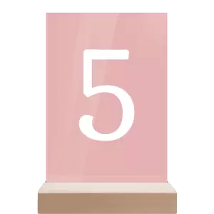 Plexi číslo stolu BEATA