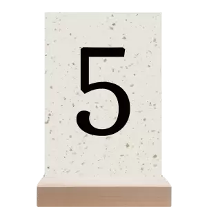 Papírové číslo stolu BEATA