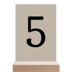 Papírové číslo stolu BEATA