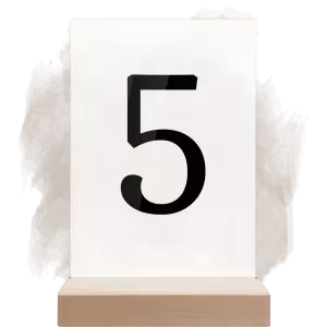 Plexi číslo stolu BEATA