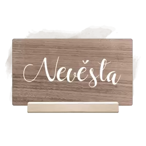 Dřevěná jmenovka BEATA