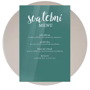 Plexi svatební menu BEATA