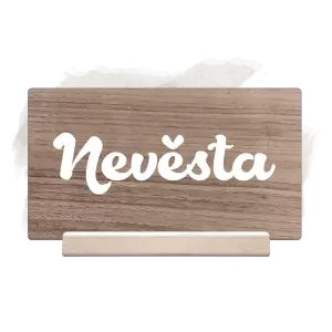 Dřevěná jmenovka GABRIELA