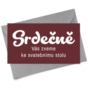 Papírová pozvánka GABRIELA