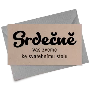 Papírová pozvánka GABRIELA