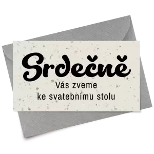 Papírová pozvánka GABRIELA