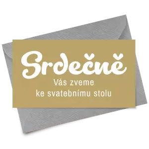 Papírová pozvánka GABRIELA