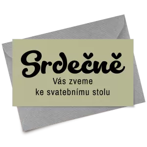 Papírová pozvánka GABRIELA