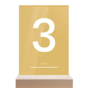 Papírové číslo stolu HELENA