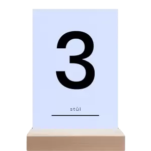Papírové číslo stolu HELENA