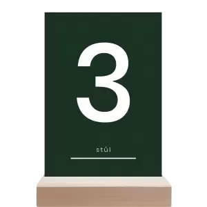 Papírové číslo stolu HELENA