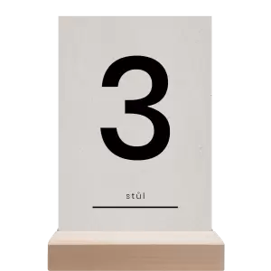 Papírové číslo stolu HELENA