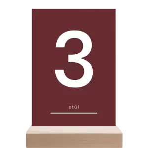 Papírové číslo stolu HELENA