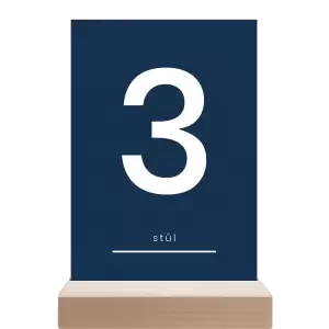 Papírové číslo stolu HELENA