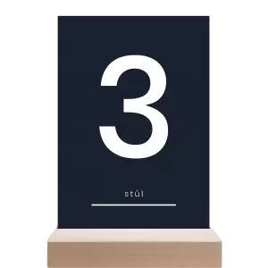 Papírové číslo stolu HELENA