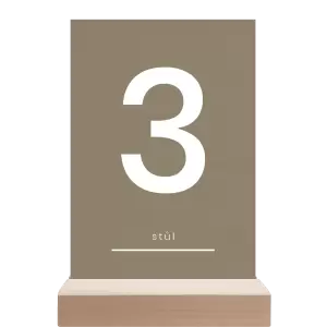 Papírové číslo stolu HELENA