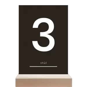 Papírové číslo stolu HELENA