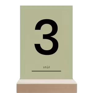 Papírové číslo stolu HELENA