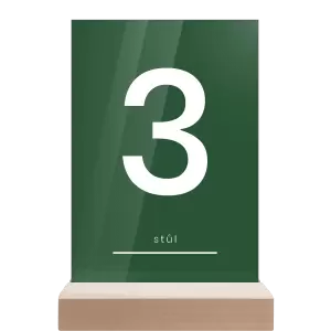 Plexi číslo stolu HELENA