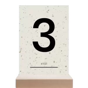 Papírové číslo stolu HELENA